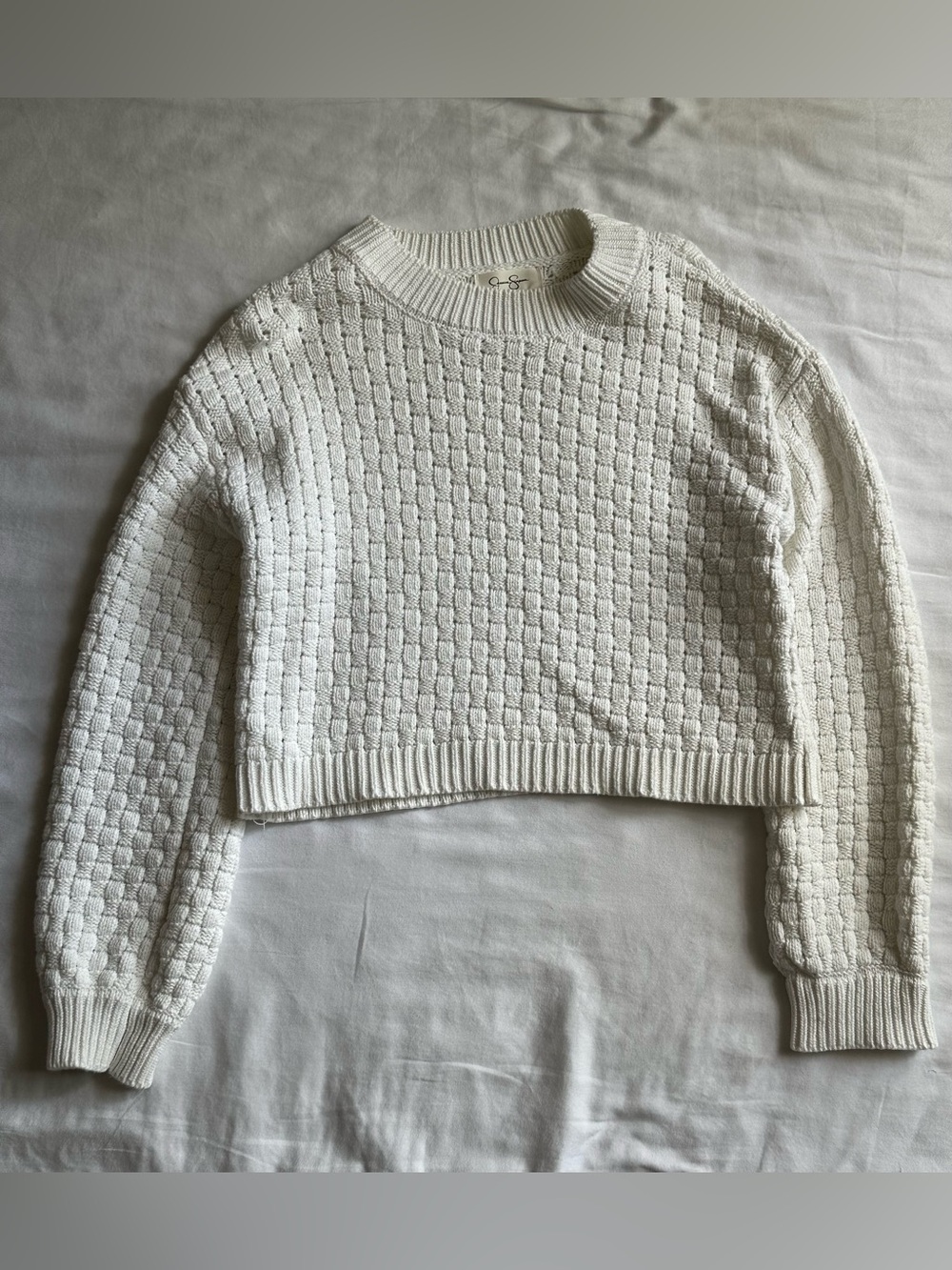 Jessica Simpson Knitted Off-White Sweater